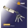 Цилиндровый механизм Msm CW30/60 мм латунь Полированная латунь (PB), перфорированный ключ-вертушка (Мсм)