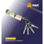 Цилиндровый механизм Msm CW35/45 мм латунь Полированная латунь (PB), перфорированный ключ-вертушка (Мсм)