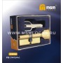Цилиндровый механизм Msm CW60 мм латунь Полированная латунь (PB), перфорированный ключ-вертушка (Мсм)