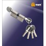 Цилиндровый механизм Msm CW70-A мм латунь Матовый никель (SN), перфорированный ключ-вертушка (Мсм)