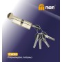 Цилиндровый механизм Msm CW90 мм латунь Полированная латунь (PB), перфорированный ключ-вертушка (Мсм)