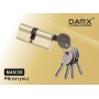 Цилиндровый механизм DAMX N45/35 мм Полированная латунь (PB), ключ-ключ (Дамкс)