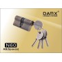 Цилиндровый механизм DAMX N60 мм Бронза (AB), ключ-ключ (Дамкс)