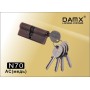 Цилиндровый механизм DAMX N70 мм Медь (AC), ключ-ключ (Дамкс)