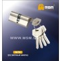 Цилиндровый механизм Msm N70 мм латунь Матовый никель (SN), ключ-ключ (Мсм)