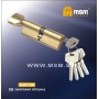 Цилиндровый механизм Msm NW100 мм латунь Матовая латунь (SB), ключ-вертушка (Мсм)