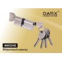 Цилиндровый механизм DAMX NW35/45 мм Матовый никель (SN), ключ-вертушка (Дамкс)