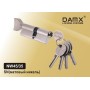 Цилиндровый механизм DAMX NW45/35 мм Матовый никель (SN), ключ-вертушка (Дамкс)