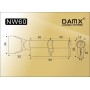 Цилиндровый механизм DAMX NW60 мм Бронза (AB), ключ-вертушка (Дамкс)