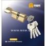 Цилиндровый механизм Msm NW60 мм латунь Матовая латунь (SB), ключ-вертушка (Мсм)