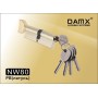 Цилиндровый механизм DAMX NW80 мм Полированная латунь (PB), ключ-вертушка (Дамкс)