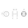 Накладка Fuaro (Фуаро) под цилиндр ET.R.DSS201-02 (DSS-02-ET) INOX 201 BLACK