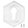 Накладка под цилиндр Mottura 95.297 (хром), 1 шт (Моттура)