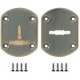 Накладка под сувальдный замок Fuaro ESC021-ABG-6 (БРОНЗА) со шторкой (2 шт) (Фуаро)
