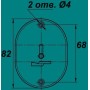 Накладка Меттэм ЗВ8 25.040 (комплект) нерж. сталь (Mettem)