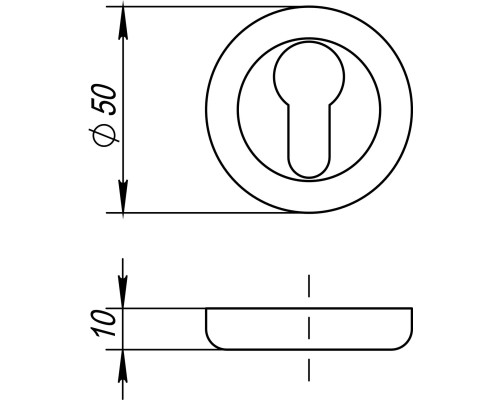 Накладка под цилиндр Fuaro ET/ZM GP/SG-5 (Фуаро)