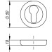 Накладка под цилиндр Fuaro ET/ZM GP/SG-5 (Фуаро)