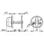 Ручка поворотная Fuaro WC-001-GP (золото) (Фуаро)