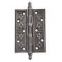 Петля дверная Archie Genesis A030-G 4272 универсальная, размер XL 127x89x4 BL.Silver, черненое серебро (Арчи Генезис)