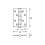 Петля дверная Archie A010-C 100x70x3-4BB-131 универсальная, хром (Арчи)