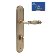 Дверная ручка на планке с фиксатором PORTUNO Siena 1010.11WC Матовый кофе