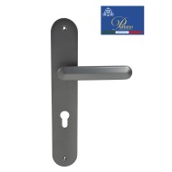 Дверная ручка на планке под цилиндр PORTUNO Onyx 623.05CYL Матовый графит