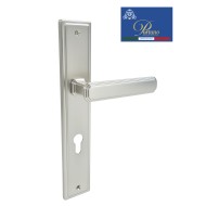 Дверная ручка на планке под цилиндр PORTUNO Pyramid 822.14CYL Матовый никель