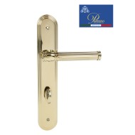 Дверная ручка на планке с фиксатором PORTUNO Impero 1011.06WC PVD Полированное золото