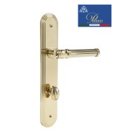 Дверная ручка на планке с фиксатором PORTUNO Impero 1011.06WC PVD Полированное золото