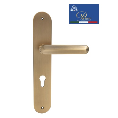 Дверная ручка на планке под цилиндр PORTUNO Onyx 623.11CYL Матовый кофе