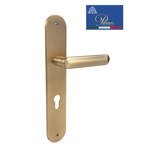 Дверная ручка на планке под цилиндр PORTUNO Onyx 623.11CYL Матовый кофе