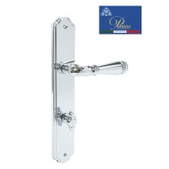 Дверная ручка на планке с фиксатором PORTUNO Ninfa 907.01WC Полированный хром