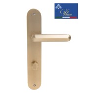 Дверная ручка на планке с фиксатором PORTUNO Onyx 623.11WC Матовый кофе