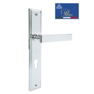 Дверная ручка на планке под цилиндр PORTUNO Star 820.01CYL Полированный хром