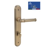 Дверная ручка на планке с фиксатором PORTUNO Impero 1011.11WC Матовый кофе