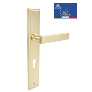 Дверная ручка на планке под цилиндр PORTUNO Star 820.07CYL Матовое золото