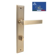 Дверная ручка на планке с фиксатором PORTUNO Star 820.11WC Матовый кофе