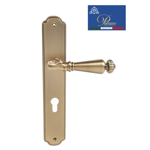 Дверная ручка на планке под цилиндр PORTUNO Ninfa 907.11CYL Матовый кофе