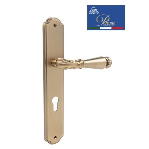 Дверная ручка на планке под цилиндр PORTUNO Ninfa 907.11CYL Матовый кофе