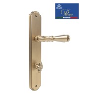 Дверная ручка на планке с фиксатором PORTUNO Ninfa 907.11WC Матовый кофе