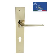 Дверная ручка на планке под цилиндр PORTUNO Italia 706.06CYL PVD Полированное золото