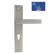 Дверная ручка на планке под цилиндр PORTUNO Star 820.14CYL Матовый никель