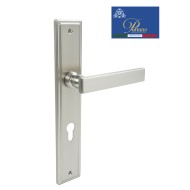 Дверная ручка на планке под цилиндр PORTUNO Star 820.14CYL Матовый никель