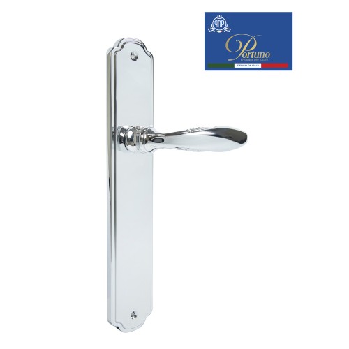 Дверная ручка на планке PORTUNO Anna 909.01PL Полированный хром
