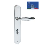 Дверная ручка на планке с фиксатором PORTUNO Anna 909.01WC Полированный хром