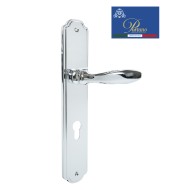 Дверная ручка на планке под цилиндр PORTUNO Anna 909.01CYL Полированный хром