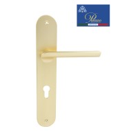 Дверная ручка на планке под цилиндр PORTUNO Punto 602.07CYL Матовое золото