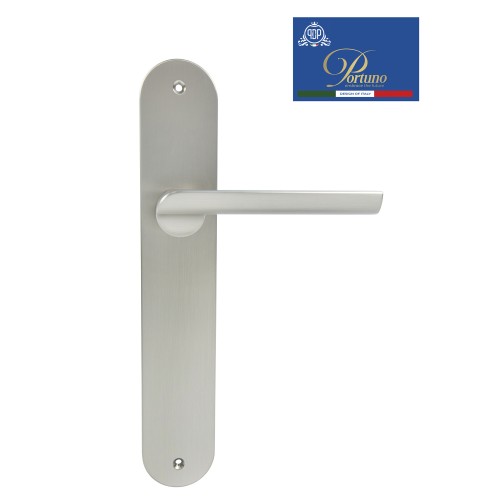 Дверная ручка на планке PORTUNO Punto 602.14PL Mатовый никель