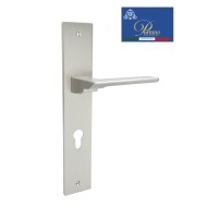 Дверная ручка на планке под цилиндр PORTUNO Italia 706.14CYL Матовый никель