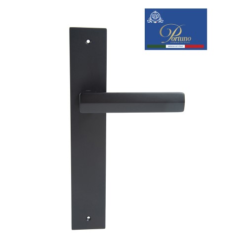 Дверная ручка на планке PORTUNO Alba 721.03PL Чёрный